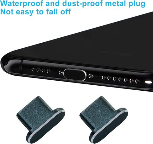 Hitefu 4 Packs USB C Port Cover, Silicone Charging Port Plug, Silver Type C Dust Plug Compatible with iPhone 15,16 Series, Galaxy S24-S21, Other USB C Port in Kuwait