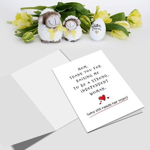 Nchigedy Funny Mother's Day Card from Daughter, Happy Mother's Day Card for Mom, Thank You Mothers Day Card, Mom Birthday Card in Saudi Arabia