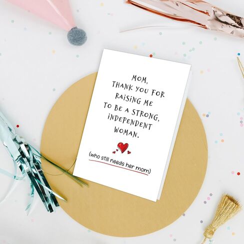 Nchigedy Funny Mother's Day Card from Daughter, Happy Mother's Day Card for Mom, Thank You Mothers Day Card, Mom Birthday Card in Saudi Arabia