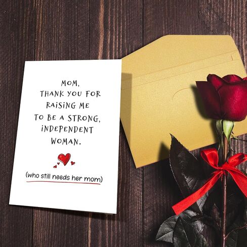 Nchigedy Funny Mother's Day Card from Daughter, Happy Mother's Day Card for Mom, Thank You Mothers Day Card, Mom Birthday Card in Saudi Arabia