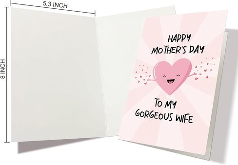 Nchigedy Funny Mother's Day Card from Daughter, Happy Mother's Day Card for Mom, Thank You Mothers Day Card, Mom Birthday Card in Saudi Arabia