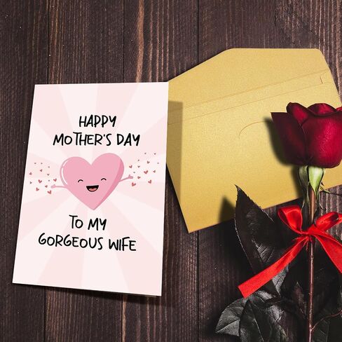 Nchigedy Funny Mother's Day Card from Daughter, Happy Mother's Day Card for Mom, Thank You Mothers Day Card, Mom Birthday Card in Saudi Arabia