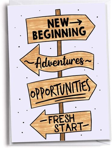 New Beginning Greeting Card | New Adventure | Congratulations in Kuwait