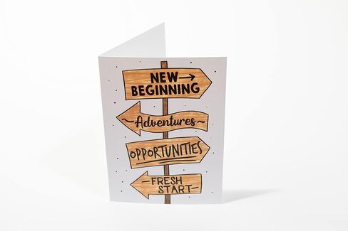 New Beginning Greeting Card | New Adventure | Congratulations in Kuwait