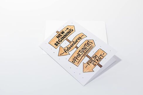 New Beginning Greeting Card | New Adventure | Congratulations in Kuwait