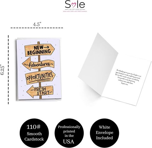 New Beginning Greeting Card | New Adventure | Congratulations in Kuwait
