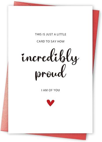 Incredibly Proud of You Card, Congratulations Card, Graduation Card, Well Done Card, Encouragement Card, Promotion Card, Passed Exam Card in Saudi Arabia