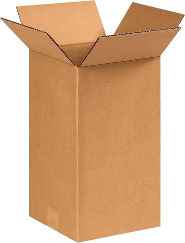 Aviditi 8814 Tall Corrugated Cardboard Box 8" L x 8" W x 14" H, Kraft, for Shipping, Packing and Moving (Pack of 25) in Saudi Arabia