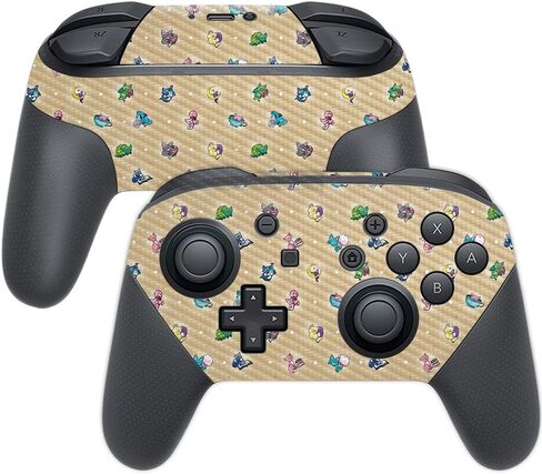 MightySkins Carbon Fiber Skin for Nintendo Switch Pro Controller - Golden Retriever Rainbow | Protective, Durable Textured Carbon Fiber Finish | Easy to Apply, Remove | Made in The USA in Saudi Arabia