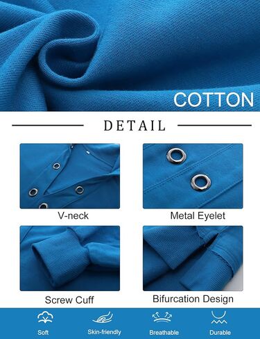 بلوفر نسائي من COZYPOIN برقبة على شكل حرف V وأكمام طويلة وأزرار، بلوفر قصير مع فتحة معدنية أمامية in Kuwait