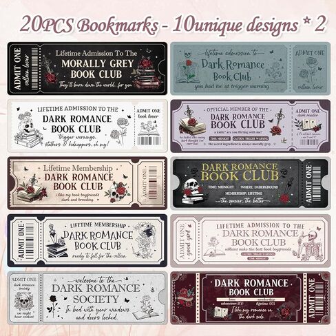 Dragon Romance Bookmarks Gifts - 20PCS Dragon Rider Book Marks Romantasy Reading Bookmarks for Book Lovers Cool Animal Page Clip for Teens Students Teacher Romance Reader Bookish Bookworm Gift in Saudi Arabia