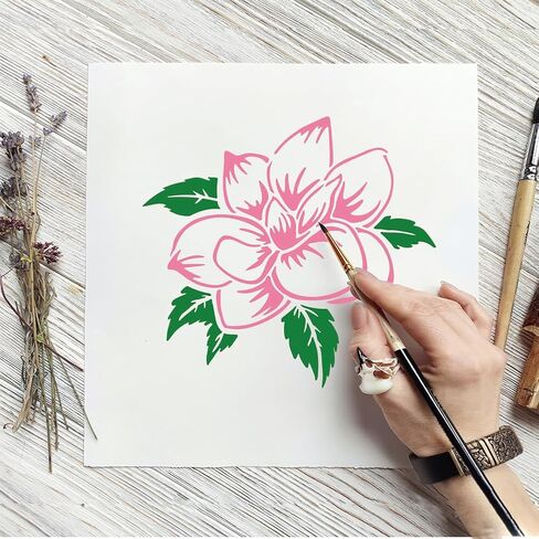 Pingerinspire Coffee Stamp Painting stencil 11.8x11.8 بوصة حبوب القهوة كوب النجوم قالب جوفاء وقت القهوة استنسل كلمات كبيرة لذيذة قالب مشوي يوميا in Kuwait