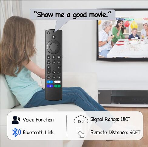 (Pack of 2) New Voice Replacement TV Remote for FireStick 2rd Gen L5B83H,Fit for Amazon Smart TVs Stick (2nd Gen,3rd Gen,Lite,4K),for All Insignia Smart TVs in Saudi Arabia