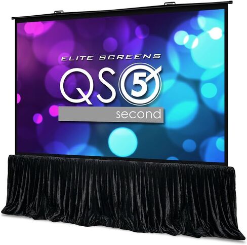 Elite Screens QuickStand 5-Second Series, 180-INCH 16:9, Manual Pull Up Projector Screen, Movie Home Theater 8K / 4K Ultra HD 3D Ready, 2-YEAR WARRANTY, QS180HD in Kuwait