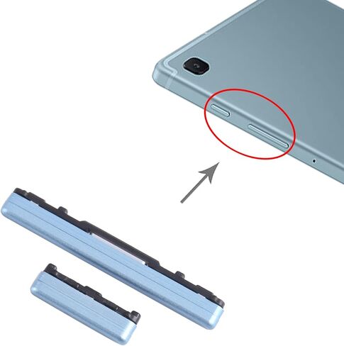 Power On Off Button + Volume Switch Control Side Buttons Replacement for Samsung Galaxy Tab S6 Lite SM-P610/P615,Power Button + Volume Outer Side Keys Replacement (Black) in Saudi Arabia