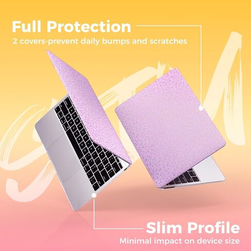 Icasso for MacBook Air 13 Inch Case 2021 2020 2019 2018 الإصدار A2337 M1 A2179 A1932 ، حالة واقية من قذيفة MacBook Hard Shell لـ MacBook Air 13.3 بوصة + لوحة مفاتيح + فيلم شاشة ، أبيض in Kuwait