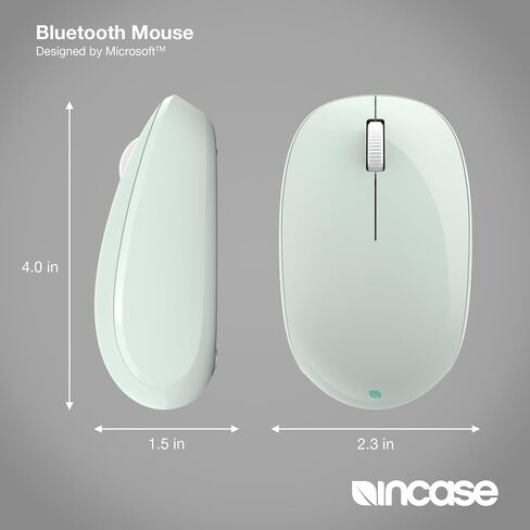 Incase Bluetooth Mouse - Designed by Microsoft - Compact, Comfortable, Right/Left Hand Use, 4-Way Scroll Wheel, Wireless Bluetooth Mouse for PC/Laptop/Desktop, Mac/Windows Computer (Black) in Kuwait