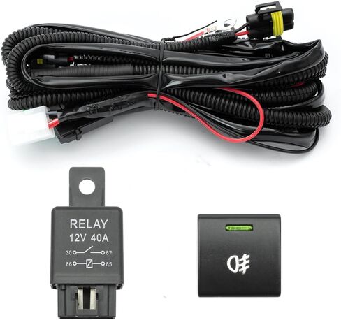 H10 H12 HB3 HB4 HIR2 Fog Light Wiring Harness Socket Wire Connector 12V 40A Relay Wire Harness Kit Switch ON/Off for Toyota Tundra Tacoma 4Runner Land Cruiser Sequoia for Scio'n for Lexus in Kuwait