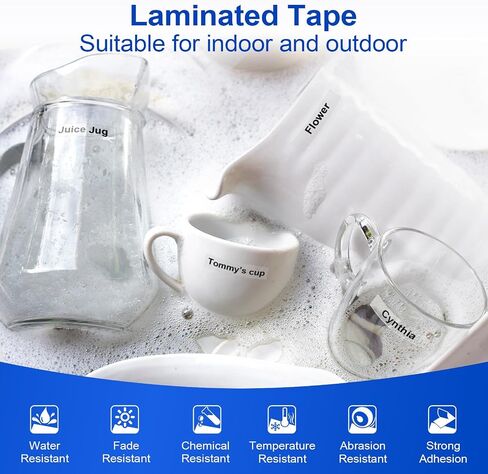 Replacement for TZe TZ Tape 12mm 0.47 Laminated White TZe-231 Compatible with Brother P Touch Label Maker Tape Refills Black on White for PT-D210 D220 H110 D410 P710BT H111 1070 1880,5-Pack in Saudi Arabia