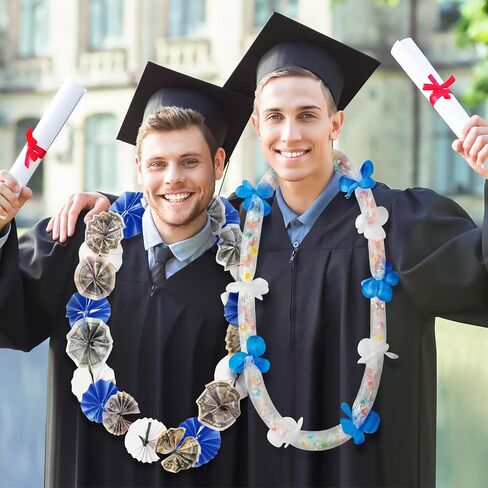 Watinc Graduation Candy Lei Making Kit ، 208pcs 2025 Money Lei مع قطع ملصقات الزهور ، لمدرسة تهانينا لتوفيرات الحفلات العليا للطلاب (Red Black White) in Saudi Arabia