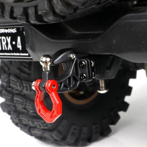 Metal Adjustable RC Trailer Hitch Tow Hook for 1/8 1/10 TRX4 SCX10 KM Tank Crawler Truck Upgrade Part Accessories(Red) in Saudi Arabia