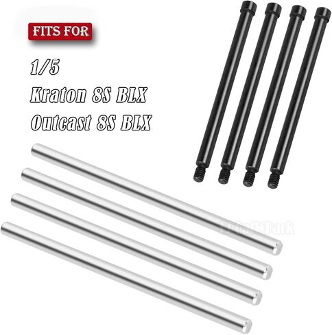 ترقيات دبابيس دبوسات المسمار جزء من ARRM A 1/5 KRATON 8S BLX Outcast 8S BLX ،#45 STEEL Armension Arms Hinge Hinge Pins ، Black in Kuwait