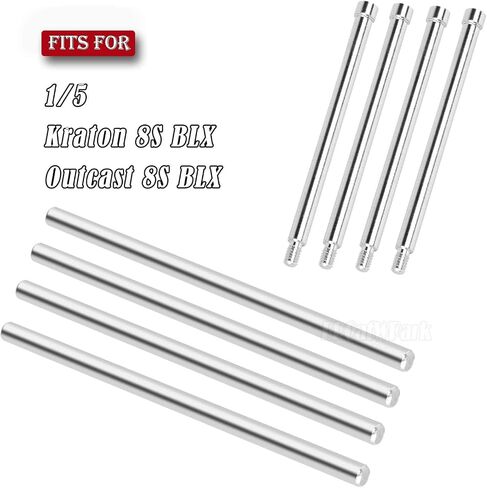 ترقيات دبابيس دبوسات المسمار جزء من ARRM A 1/5 KRATON 8S BLX Outcast 8S BLX ،#45 STEEL Armension Arms Hinge Hinge Pins ، Black in Kuwait