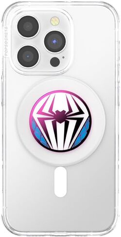 PopSockets Phone Grip Compatible with MagSafe, Phone Holder, Wireless Charging Compatible, Spiderman - Peter Parker Suit in Kuwait