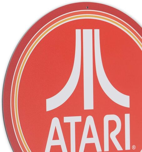 Open Road Brands Atari Star Raiders Logo Round Metal Sign | Vintage Atari Wall Decor for Game Room or Man Cave in Saudi Arabia