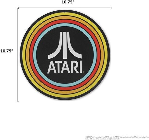 Atari Centipede Logo Round Metal Sign - Vintage Atari Wall Art for Game Room or Man Cave in Kuwait
