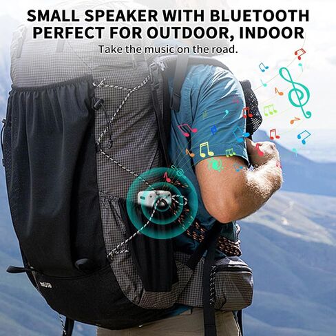 Bluetooth Speaker with RGB Lights,5W Small Wireless Speaker with Clear Sound - Gifts Ideas for Men/Women/Teenagers- Support TWS/TF Card,Portable&Transparent Design in Saudi Arabia