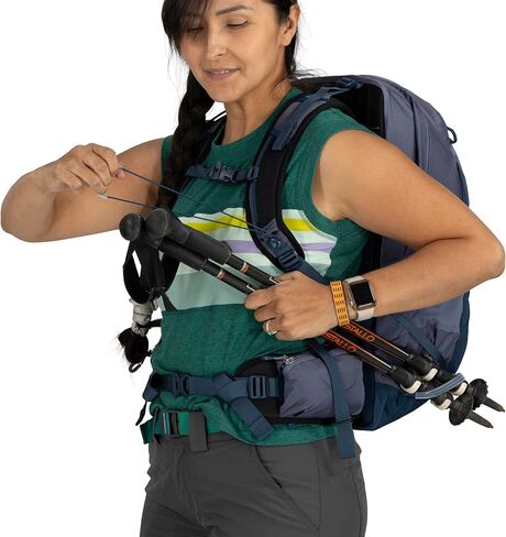 Osprey Tempest 22L Women's Lightweight Backpack مع Hipbelt ، Black/Coal Gray in Kuwait