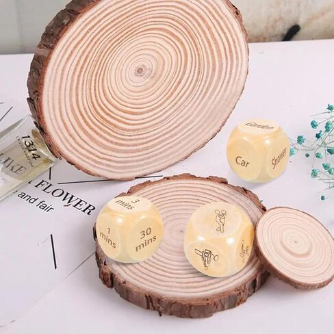 Date Night Dice Game Food Decision Dice Decider Movie Ideas Gifts for Couples Husband Wife Boyfriend Girlfriend Women Men Anniversary Birthday Wedding Engagement Valentines (4pcs Food Movie Love) in Saudi Arabia