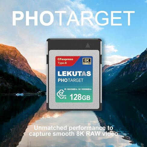 256GB CFexpress Type B Memory Card, R1800MB/s W1500MB/s CFX xqd Cards Type B for Cameras 8K RAW, Compatible with Nikon Z6/Z7/Z9/D6/D500, Canon EOS-1D X Mark III/EOS-R5, S1/S1R, DJI Ronin 4D in Saudi Arabia