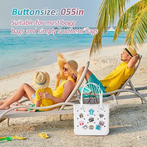 Odiwellan Nurse Accessories for Bogg Bag, Simply Southern Totes, and Similar Styles. Acrylic Cute Insert Charms for Rubber Beach Totes（Black in Kuwait