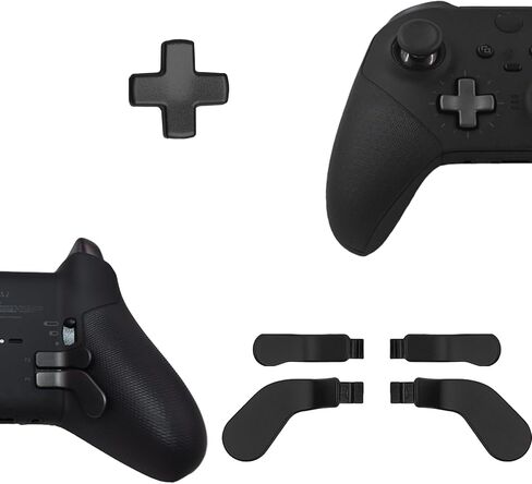 9in1 Elite 2 Controller Paddles for Xbox Elite Series 2/ Series 2 Core/ Series 1 Controller , Elite 2/ 2 Core/ 1 Controller Accessories Parts with 4 Paddles, 4 Thumbsticks, 1 Standard D-Pads (Red) in Saudi Arabia