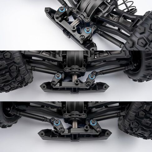 Aluminum Front Bellcrank Steering Assembly for Tra-xxas 1/16 Mini Maxx 4WD RTR Brushless Monster Truck RC Car Upgrades Parts (Blue) in Saudi Arabia