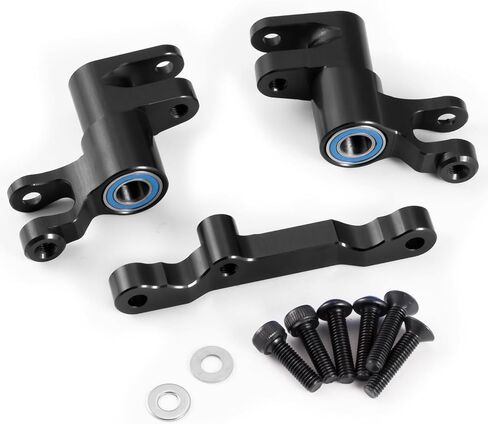 Aluminum Front Bellcrank Steering Assembly for Tra-xxas 1/16 Mini Maxx 4WD RTR Brushless Monster Truck RC Car Upgrades Parts (Blue) in Saudi Arabia
