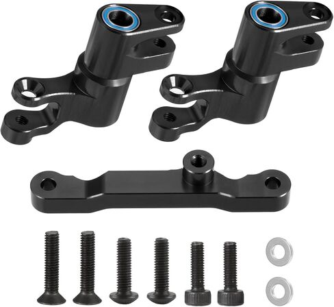 Aluminum Front Bellcrank Steering Assembly for Tra-xxas 1/16 Mini Maxx 4WD RTR Brushless Monster Truck RC Car Upgrades Parts (Blue) in Saudi Arabia