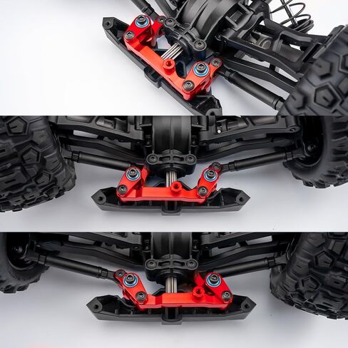 Aluminum Front Bellcrank Steering Assembly for Tra-xxas 1/16 Mini Maxx 4WD RTR Brushless Monster Truck RC Car Upgrades Parts (Blue) in Saudi Arabia
