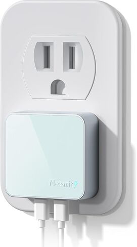 Nekmit Dual Port USB C Wall Charger, 40W PD Fast Charging USB C Wall Plug Adapter, Flat Thin Slim Charger Block for iPhone 14/14 Pro/14 Pro Max, Galaxy, MacBook Air, iPad, AirPods and More in Kuwait