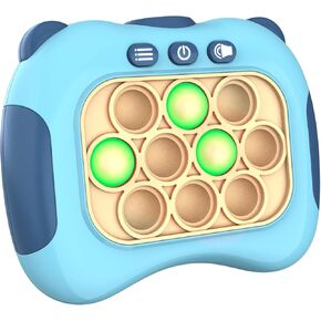 مسكن سريع لضغوط اللعبة ، تملأ ألعاب Console Console Light Up مع 4 أوضاع ، وترقية Mostory Toys Guzzle Machine للأطفال من عمر 3 سنوات ، ودفع هدايا الفقاعات للفتيان البالغين ، والأزرق.