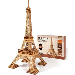 Rolife DIY ثلاثية الأبعاد للألغاز الخشبية للبالغين ، مجموعات بناء طراز إيفل الكبير ، مجموعات باريس للهندسة المعمارية كديكور غرفة للنساء والرجال