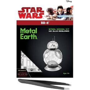 سحر الأرض المعدنية حرب النجوم BB-8 3D Metal Model Kit Bundle مع ملاقط