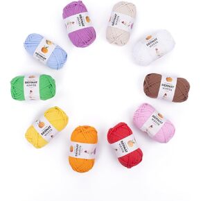 Bernat Maker Minis - 1 حزمة من 610 ياردة/17.65 أوقية صانع Minis 75 ٪ القطن 25 ٪ خيوط النايلون