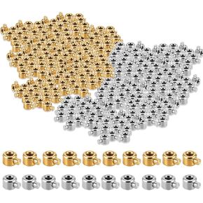 50pcs تجعيد الخرز لمجوهرات صنع حبات الذهب والفضة تجعيد المعادن نهاية الخرز حبات حبة سدادة لبروارس قلادة إكسسوارات