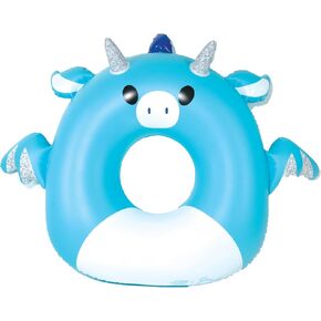 Bigmouth X Squishmallows أصلية بركة مسارات قابلة للنفخ ، أنبوب السباحة للبالغين والأطفال ، وإمدادات الحفلات وألعاب المياه - Tatiana the Dragon Squishmallow
