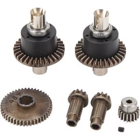 RC التفاضلي الترس ، RC Car Motor Gear Kit RC Car Adterial Association متوافق مع SCY 16101 16102 16103 16201PRO 1/16 RC CAR