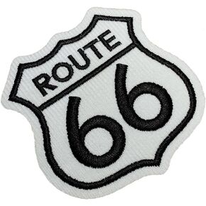 Mot222 Route 66 Highway Road Sign Sign Ribleme Emblemed Patch Patch Or Sewr