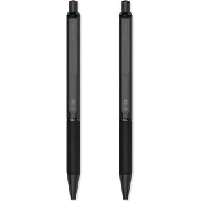 Zebra Pen G -450 Rapid Dry Gry Gel Ink Retractable Pen - Premium Black Brass Barrel - Pack of 2